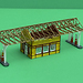 1928 GAS STATION 1:87 HO SCALE 3D model