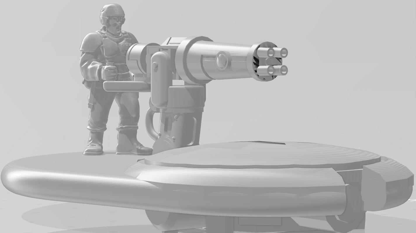 Fish People Auxiliaries Heavy Weapons Drone & Operator
