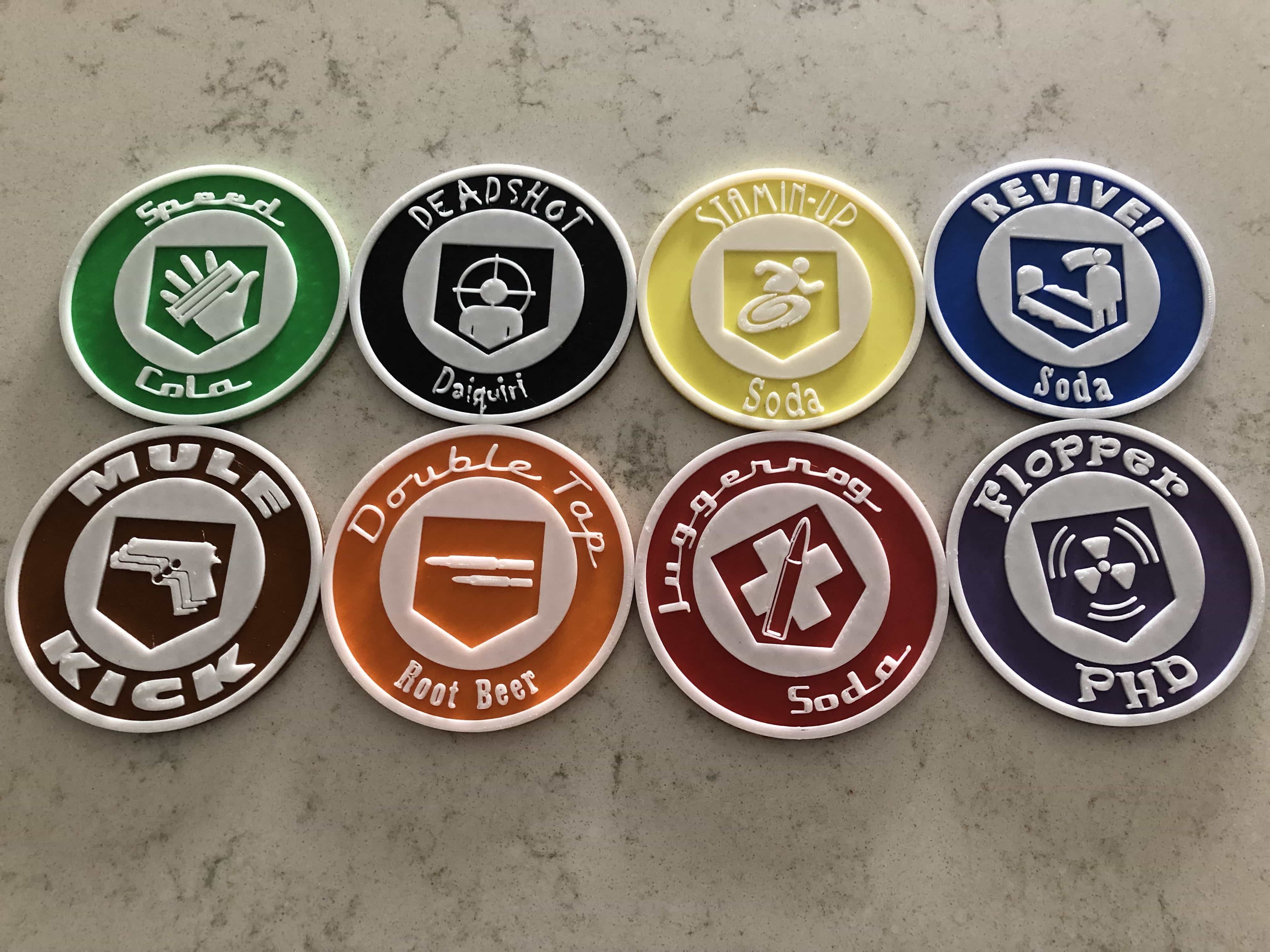 Call of Duty Perk Coasters