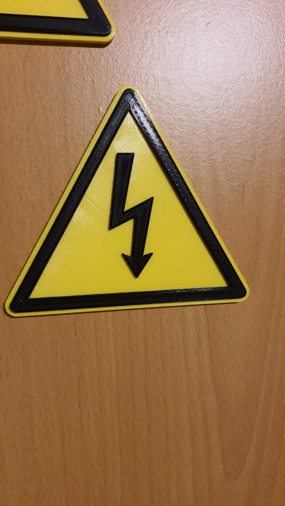 Electric warning sign