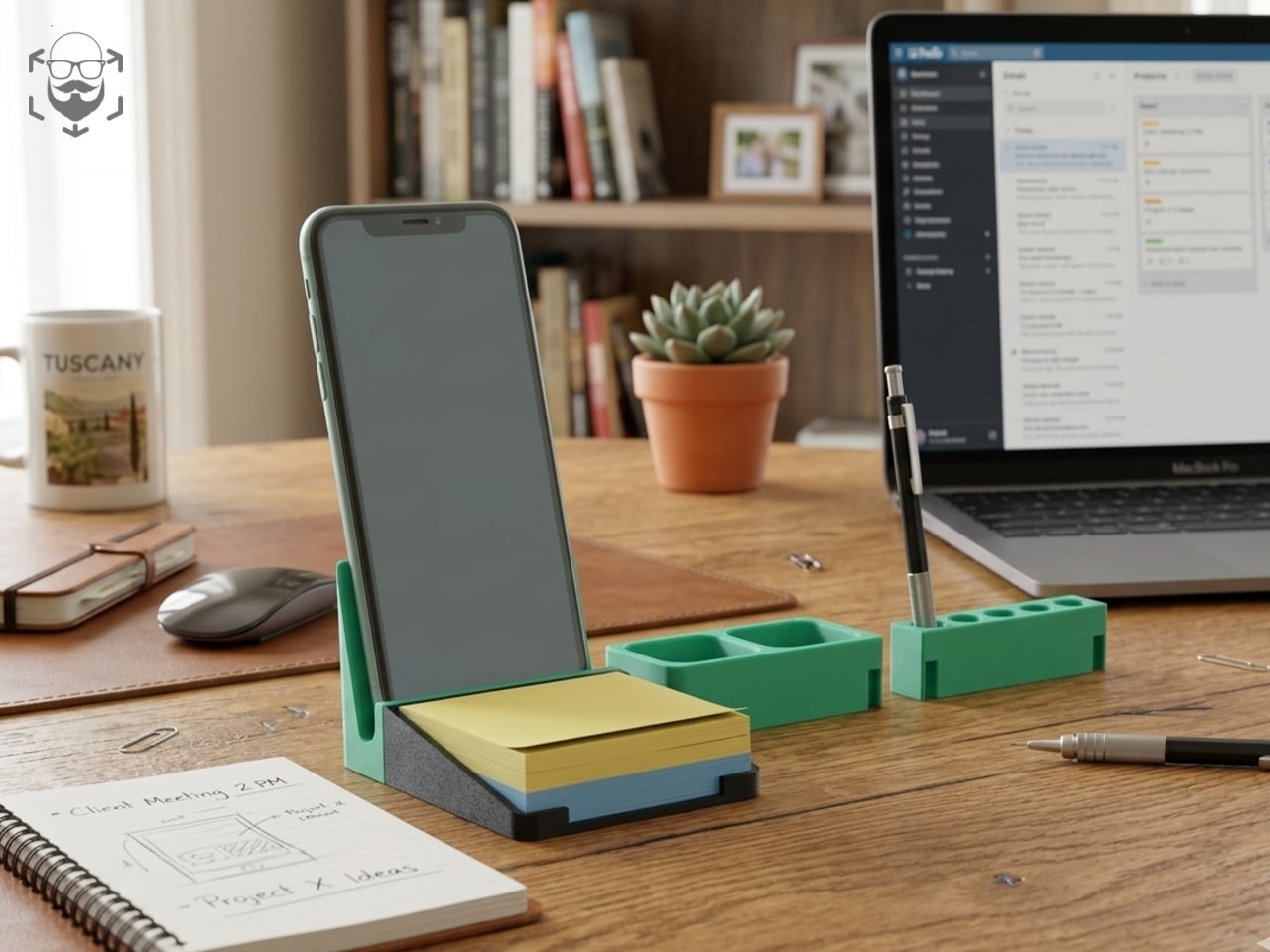 Modular Desk Organizer Post-it  (3D Printable)