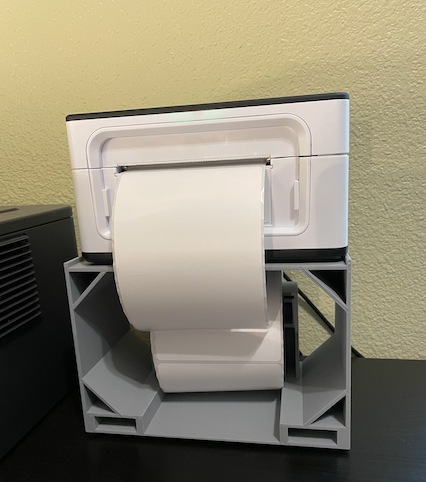 4x6 Label Printer Stand [for large label rolls]