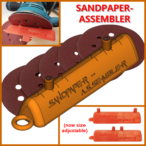SANDPAPER-ASSEMBLER (size adjustable)