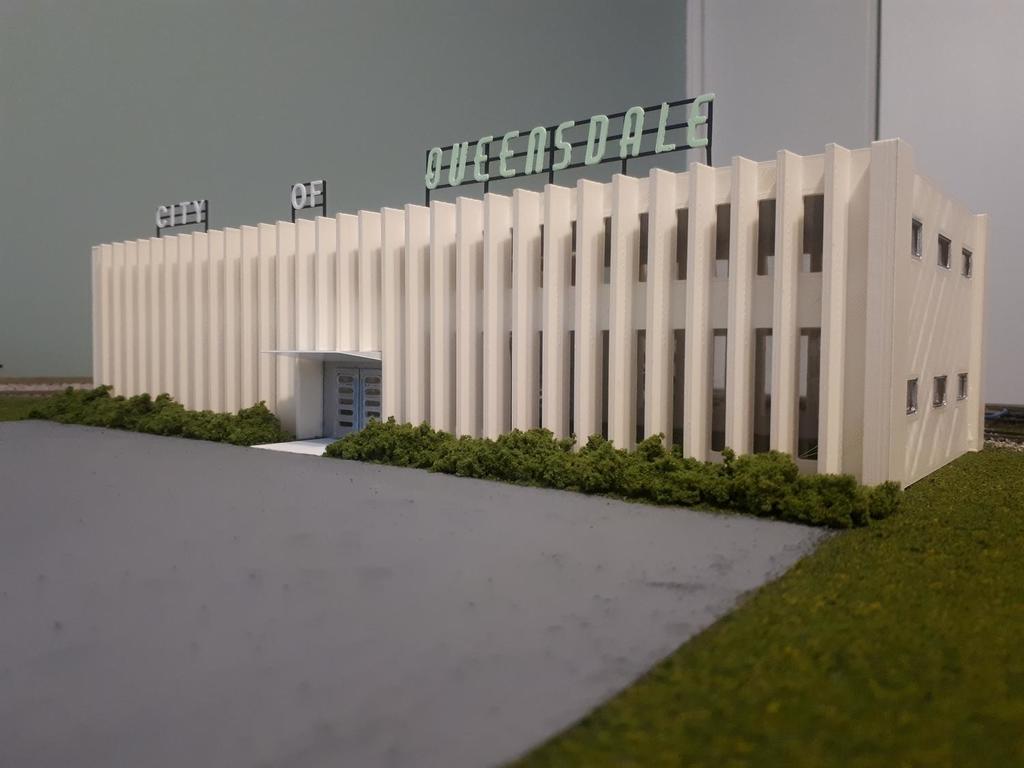 Queensdale City Hall Building - HO Scale
