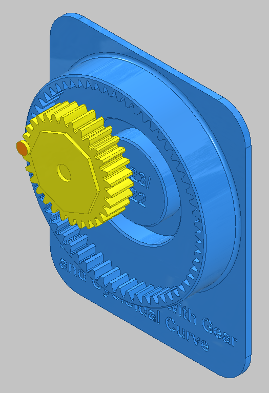 Straight-line Mechanism with Gears and Cycloidal Principle