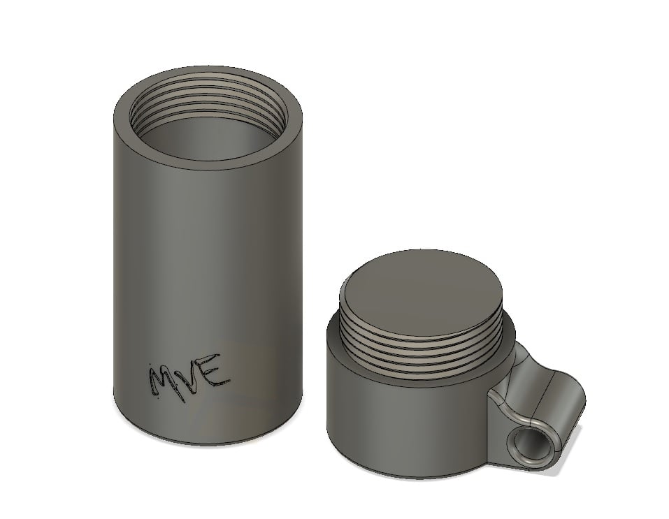 Container for keychain