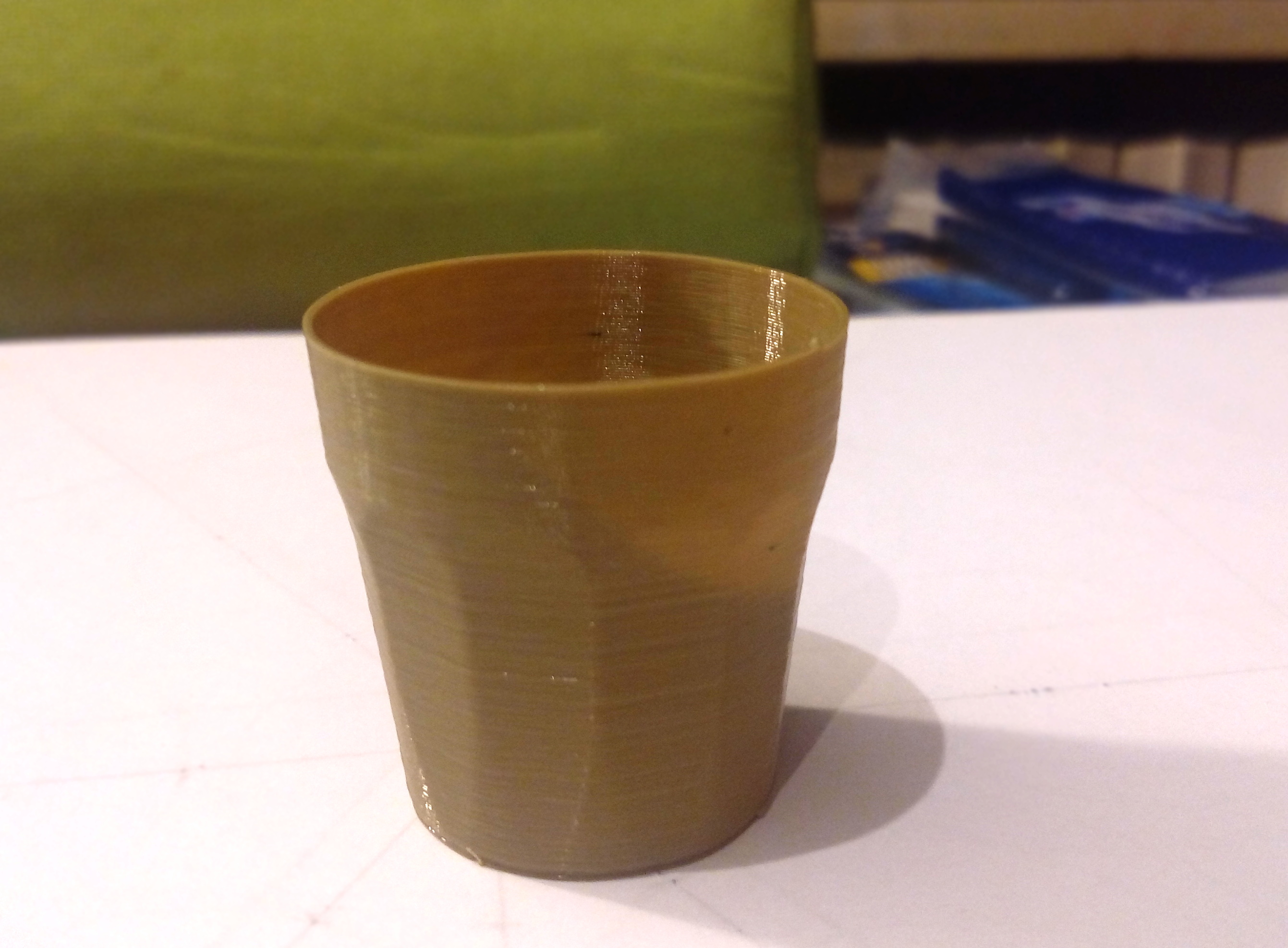 Shot glass spiral vase