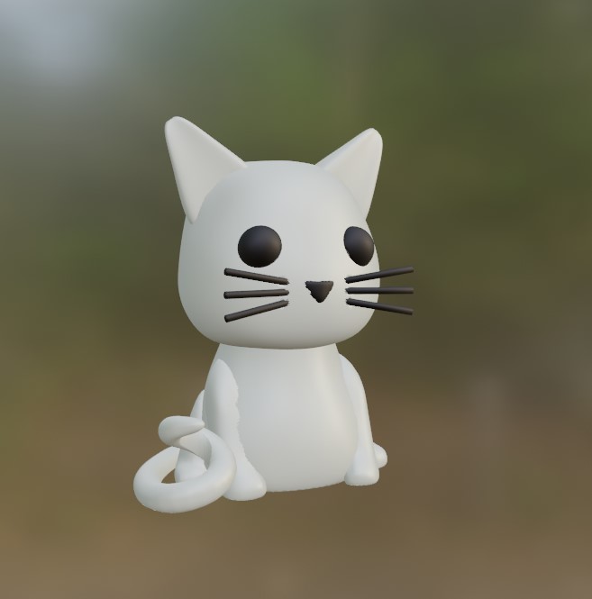 Customizable Cat - Modular Desk Toy, Different Outfits. Combine, Print, and Paint!.