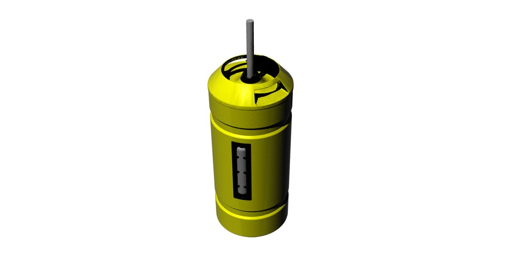 scream canister with screw lid and straw