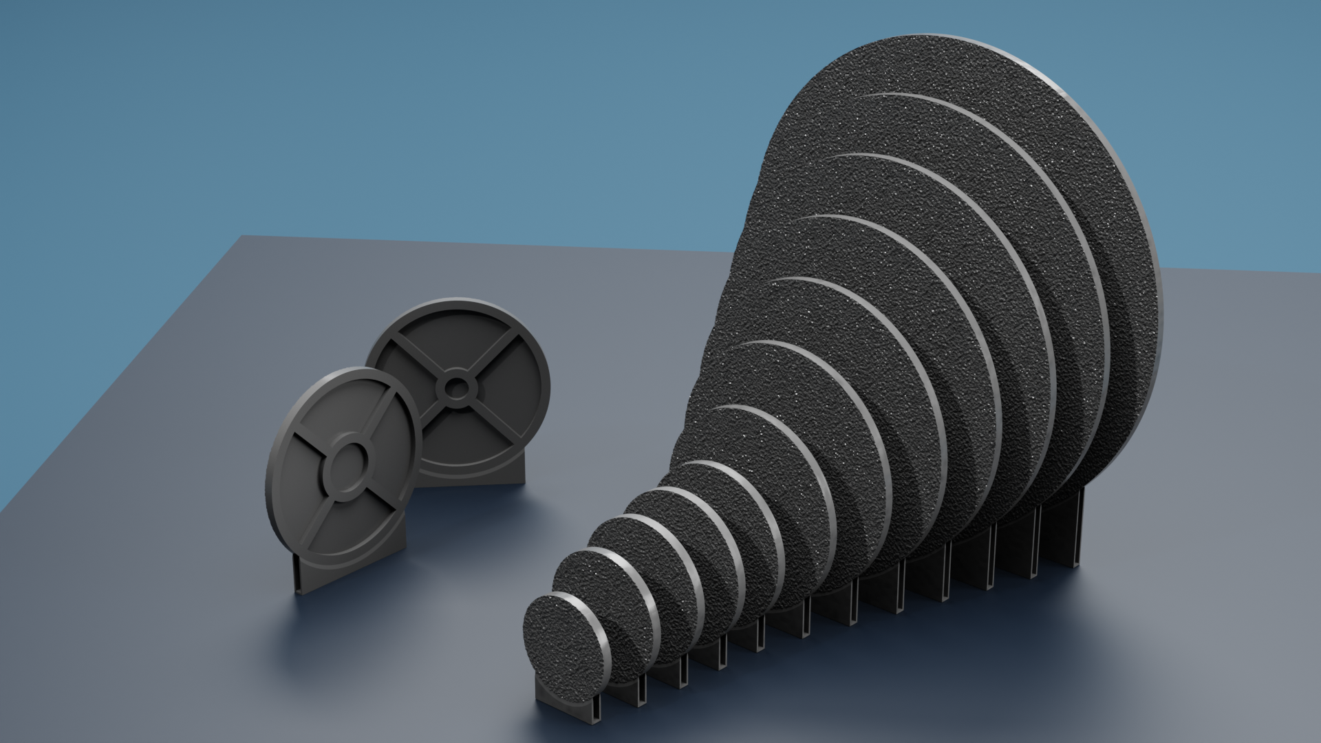 Pre-Supported Round Bases for Miniatures STL Set for Resin 3D Printing
