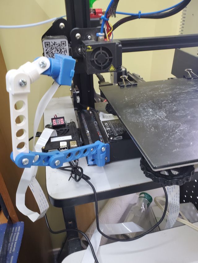 Ender3 Put it anywhere  Pi camera mount.  Print as many piece as you need to get the desired affect and placement.  