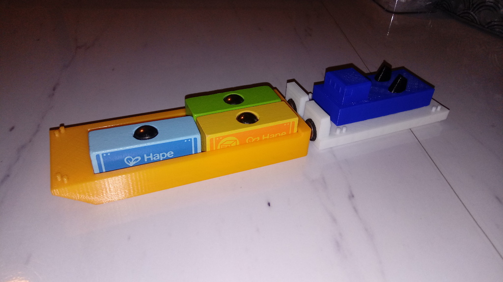 Wooden Railway/Brio Towboat and Barge