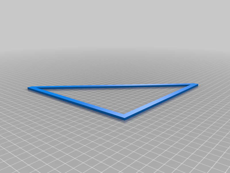 3D printer X-Y straight angle hardcore test triangle