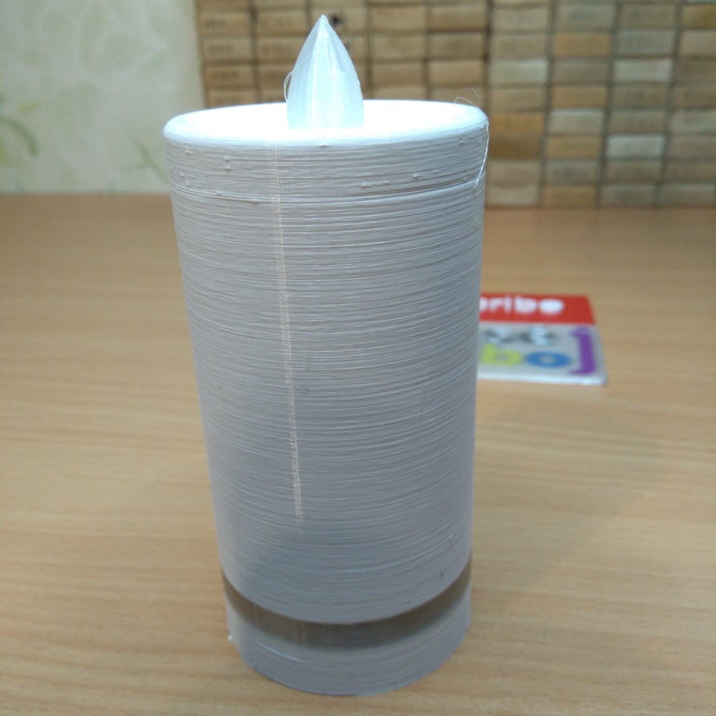 Led candle with 18650 batery