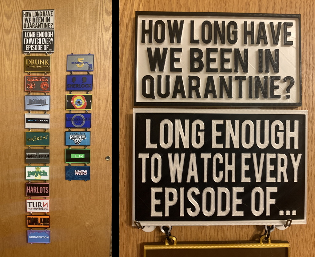 Measure your Quarantine by TV binges - Top 2 panels