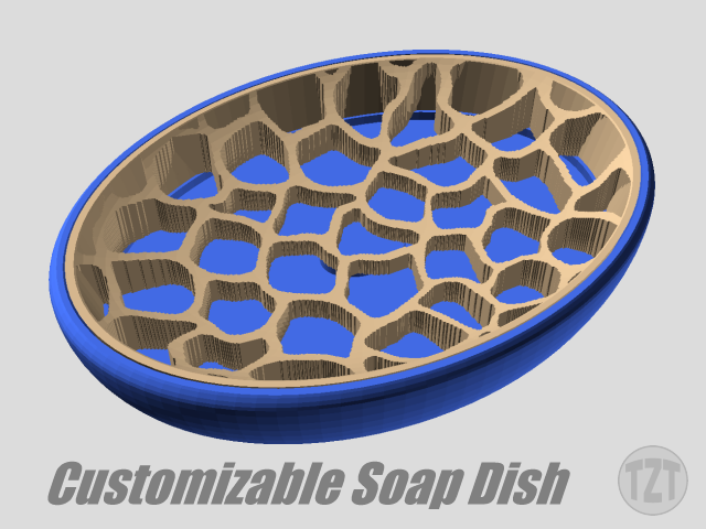 Customizable Soap Dish with Decorative Inserts