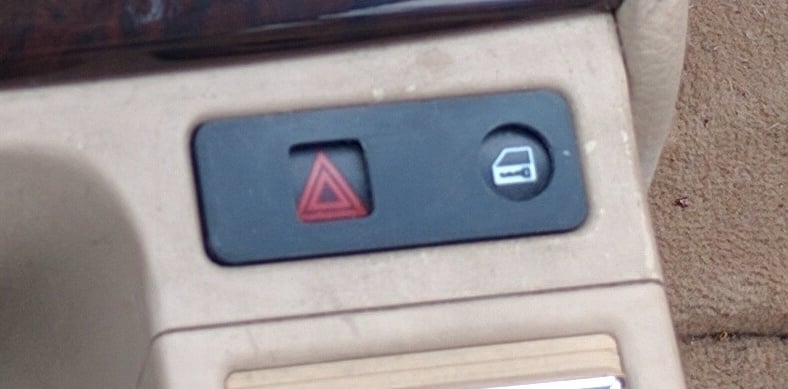 hazard / lock button cover for BMW E46 3 series