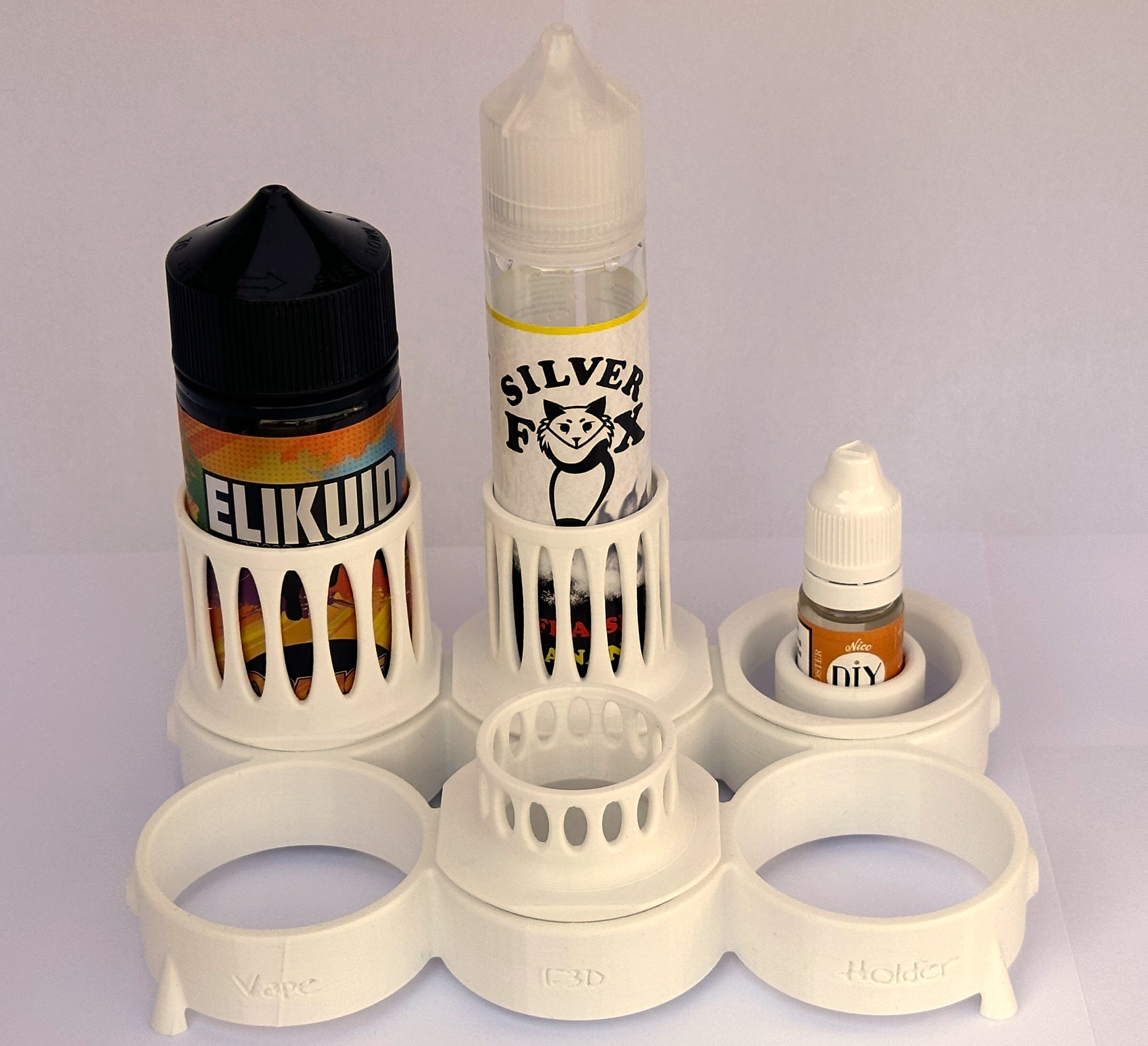 Modular Vape Holder – Free Sample (Base + 10ml Insert) | Desk Organizer STL