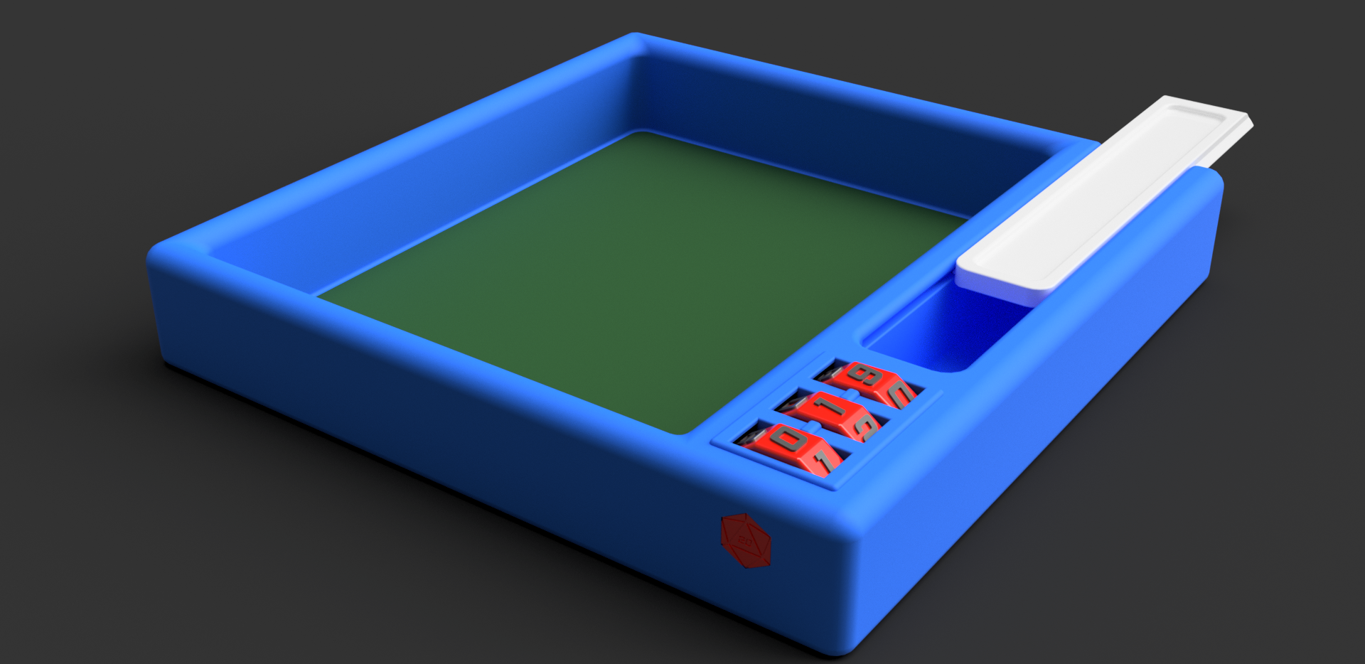 Tracker dice box