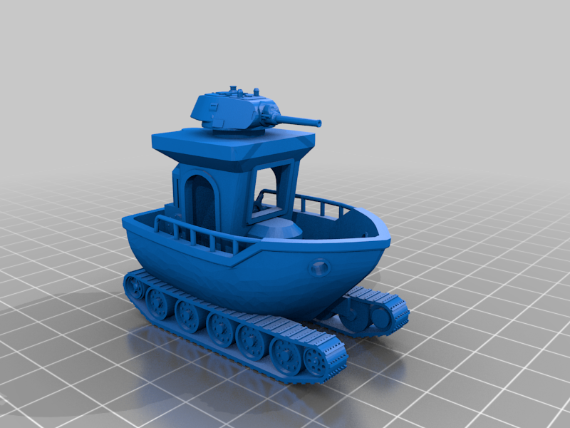 battle boat (visual benchy) PRINT WITH SUPPORTS