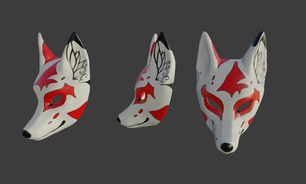 Kitsune fox mask