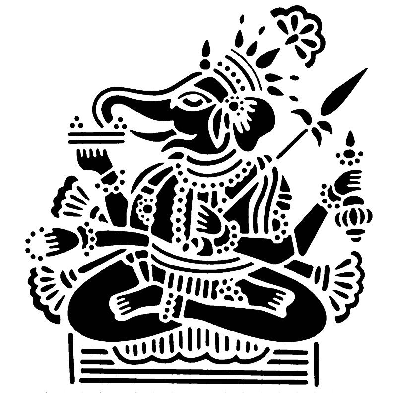 Ganesh stencil