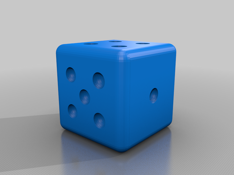 My Customized Customisable Weighted Die / Dice