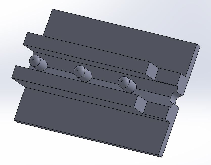 12mm Bullet pixel drill guide for 1/2 inch PVC pipe