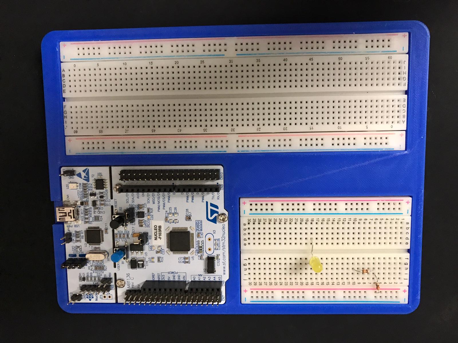 Nucleo 64 Breadboard Holder