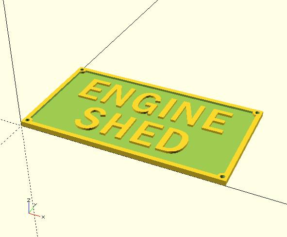 Two Line Customised Railway Signs