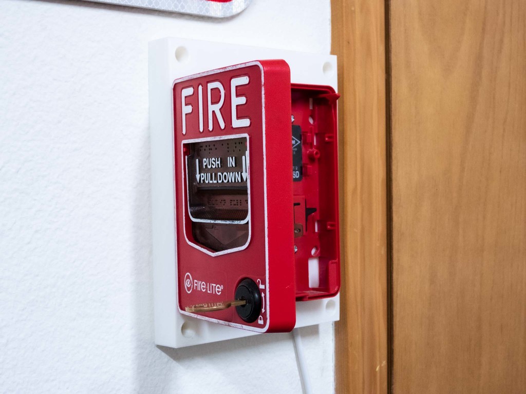 BG-12 Fire Alarm Pull Station Wall Mount (no need to damage drywall)