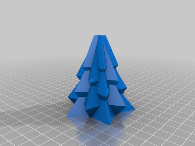 Christmas Tree with Star and Garland