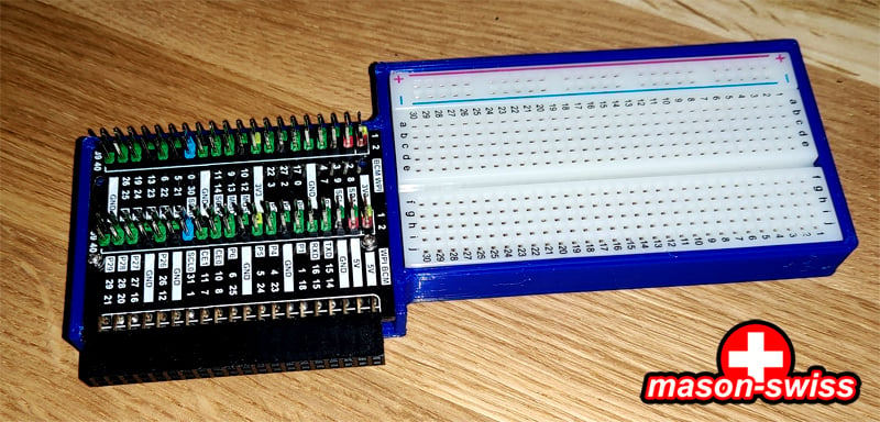 Case for Waveshare GPIO Header Adapter, for Raspberry Pi 400 with Breadboard