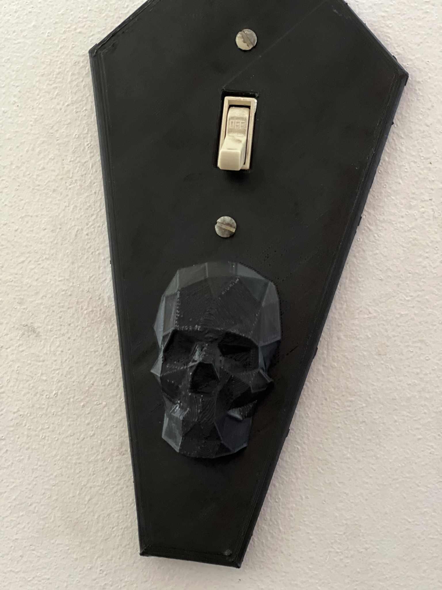 Coffin Skull Light Switch Cover