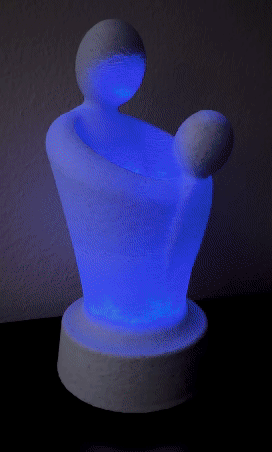 Miniatura 7 do modelo 3D A Mother's Arms, Mother's Day Lighted Sculpture