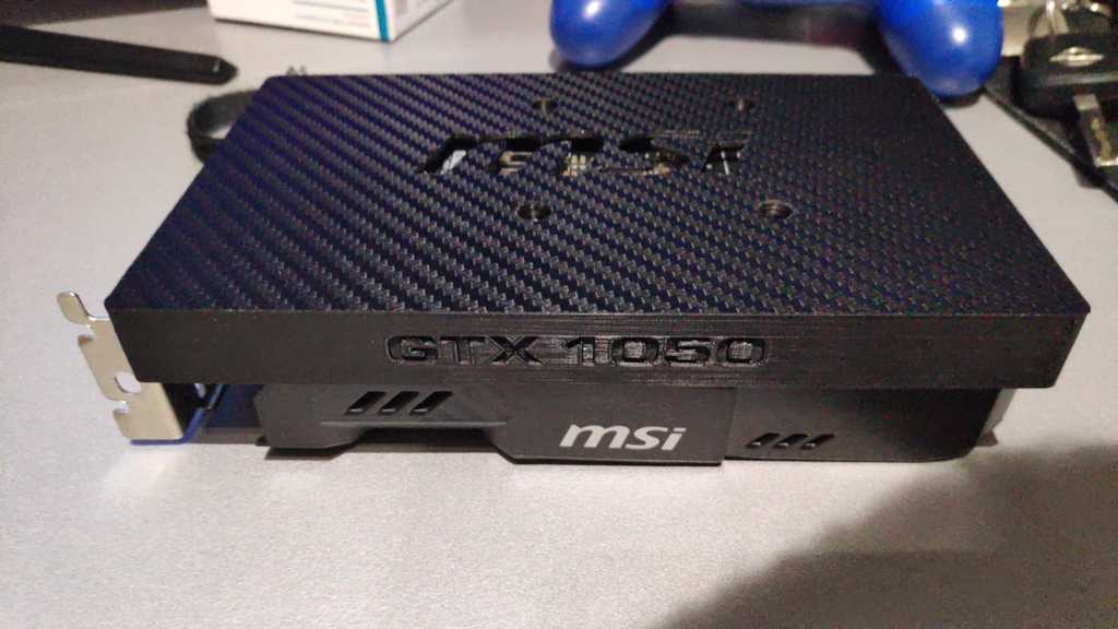 Backplate MSI NVIDIA GTX 1050