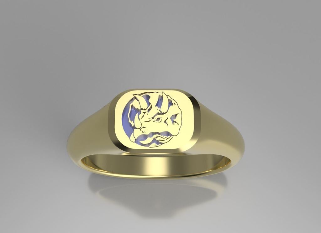 Blue Power Ranger Signet Ring