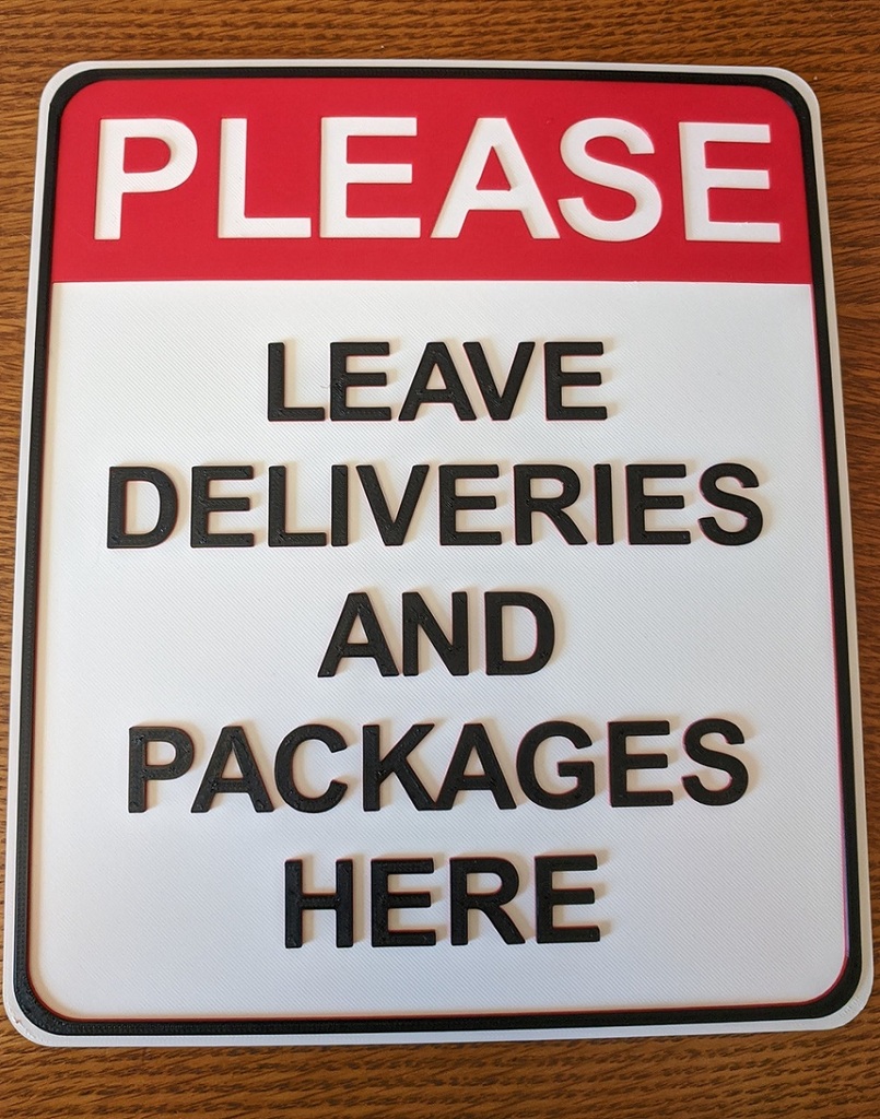 Delivery Sign