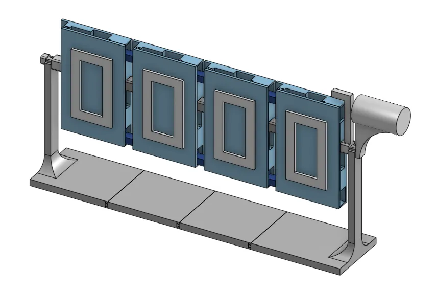 Bidirectional Mechanical Binary Counter (Modular)