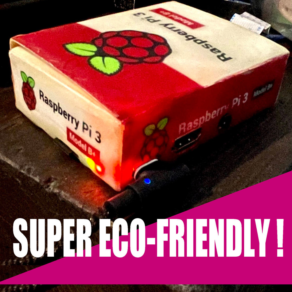 SUPER ECO-FRIENDLY CASE for Raspberry Pi 3B+