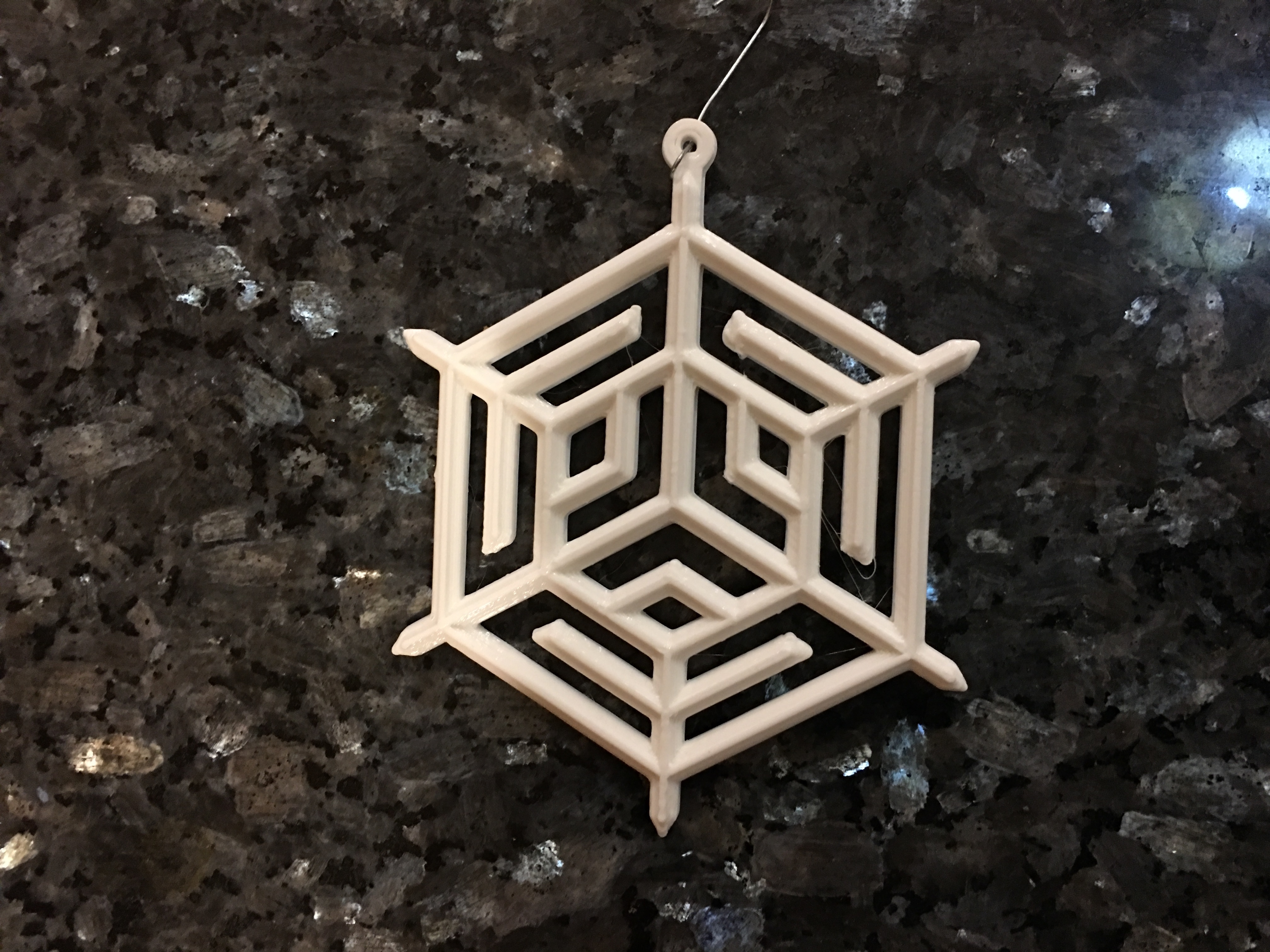 Art Deco Snowflake Ornament