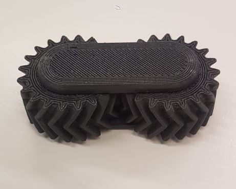 Helical gear fidget toy