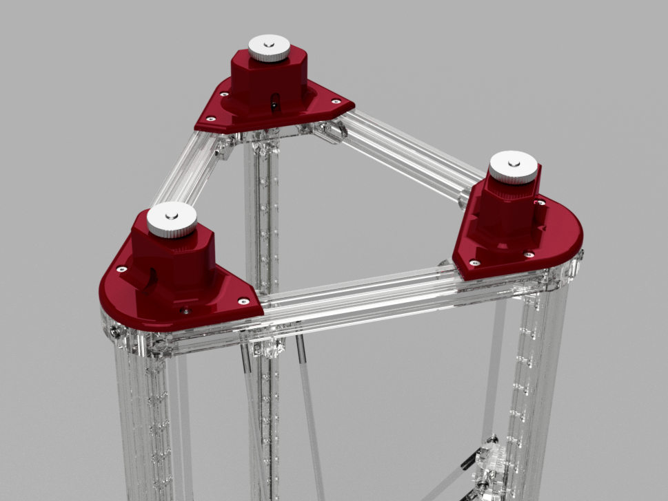 Belt tensioner / tightener for 2020 delta / Kossel 3D printer