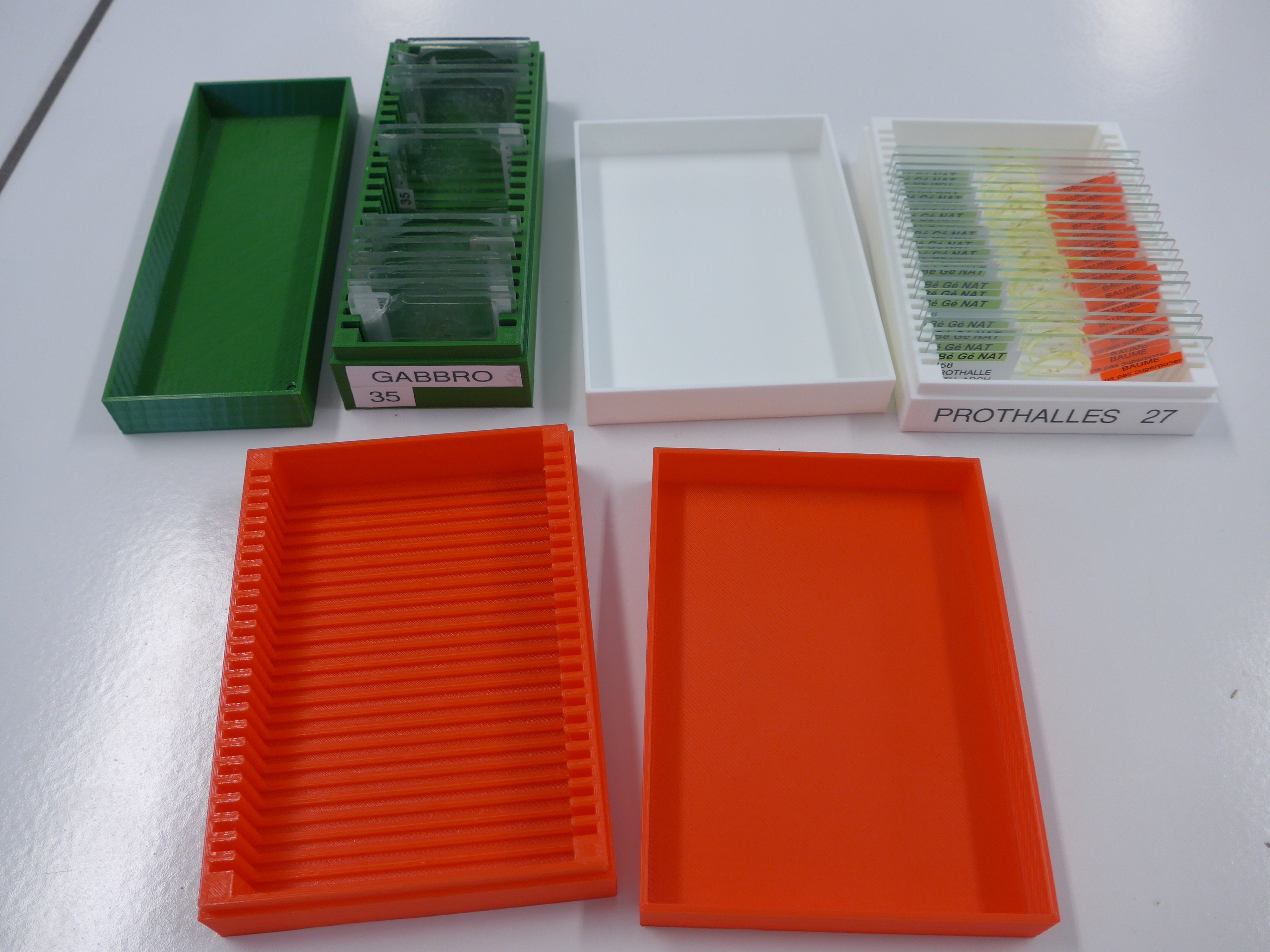 Boite de rangement pour lames minces - microscopy slide box