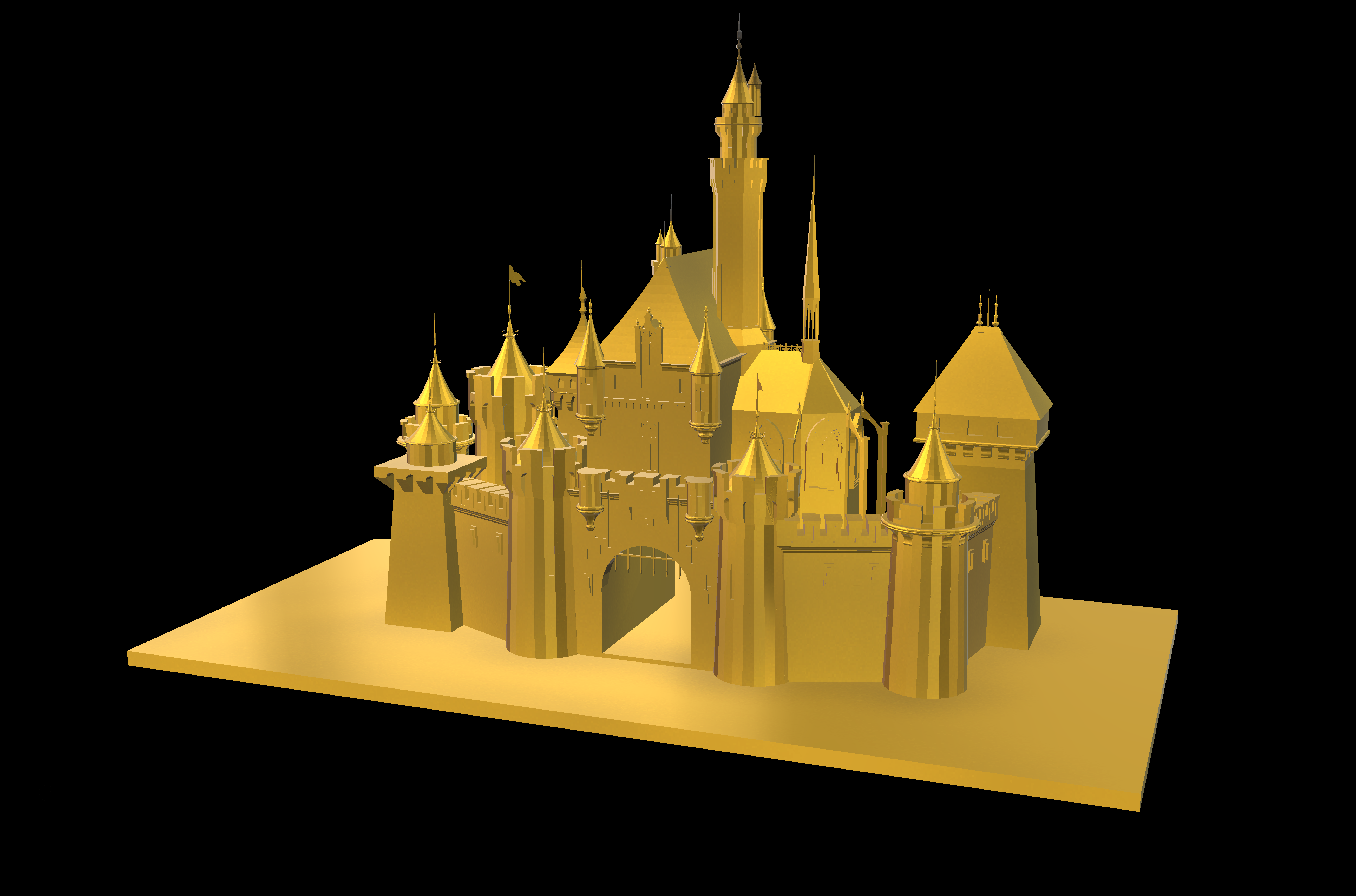 Disneyland Sleeping Beauty Castle (Fixed)