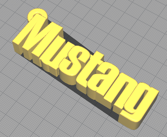 Mustang Keychain