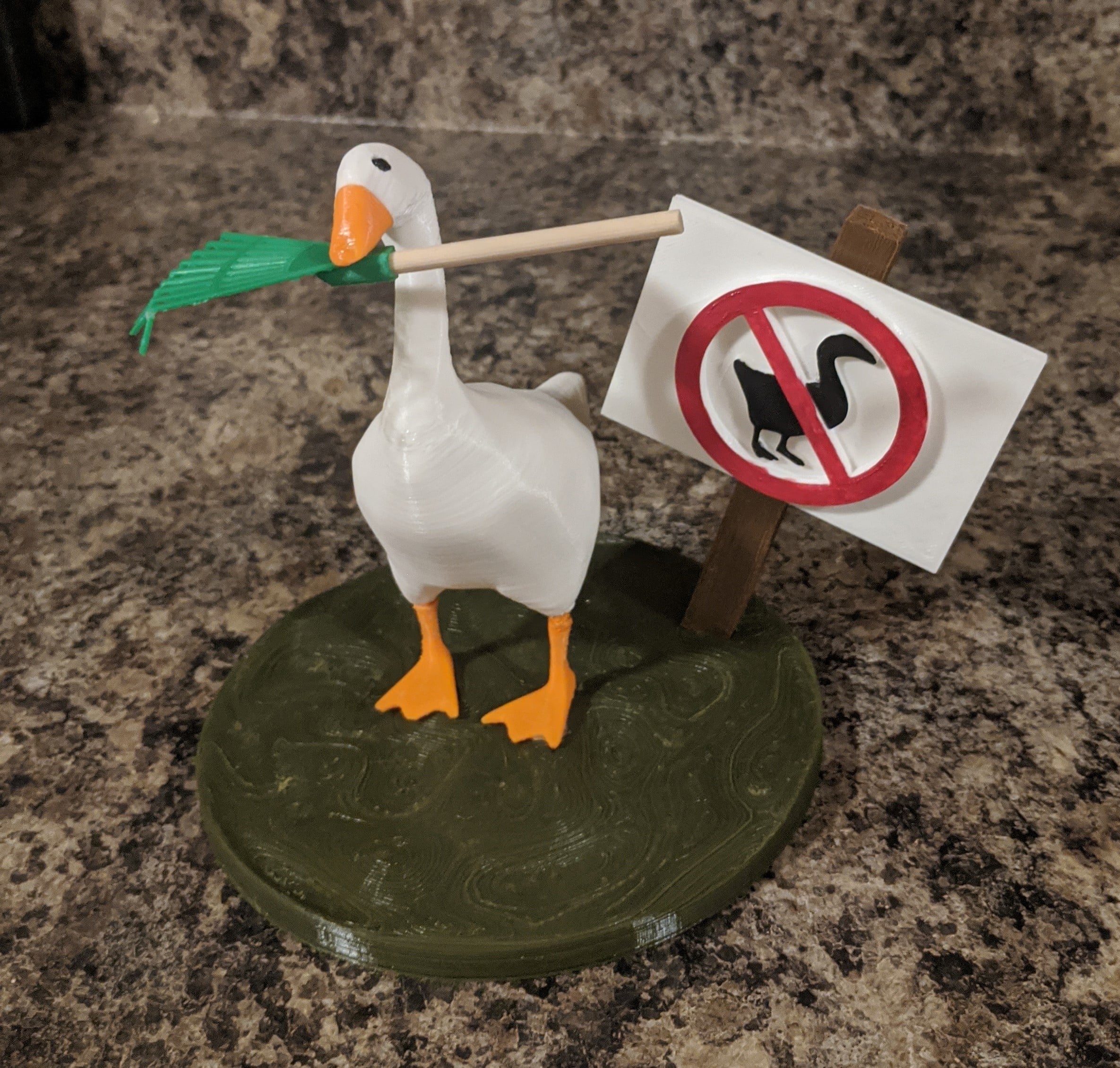 Untitled Goose Rake Scene