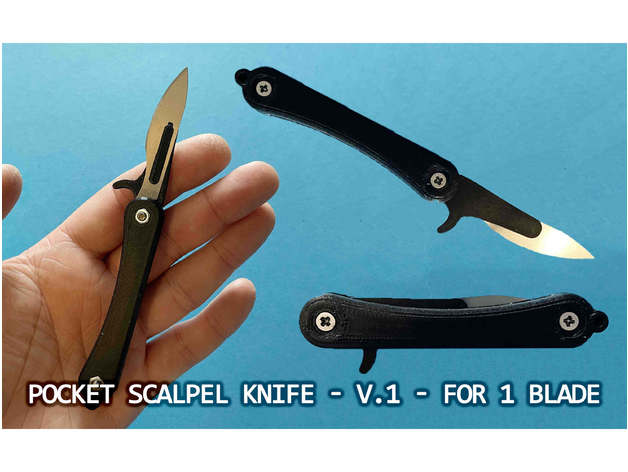 Pocket Scalpel Knife Folding Scalpel Knife V.1 For One Blade