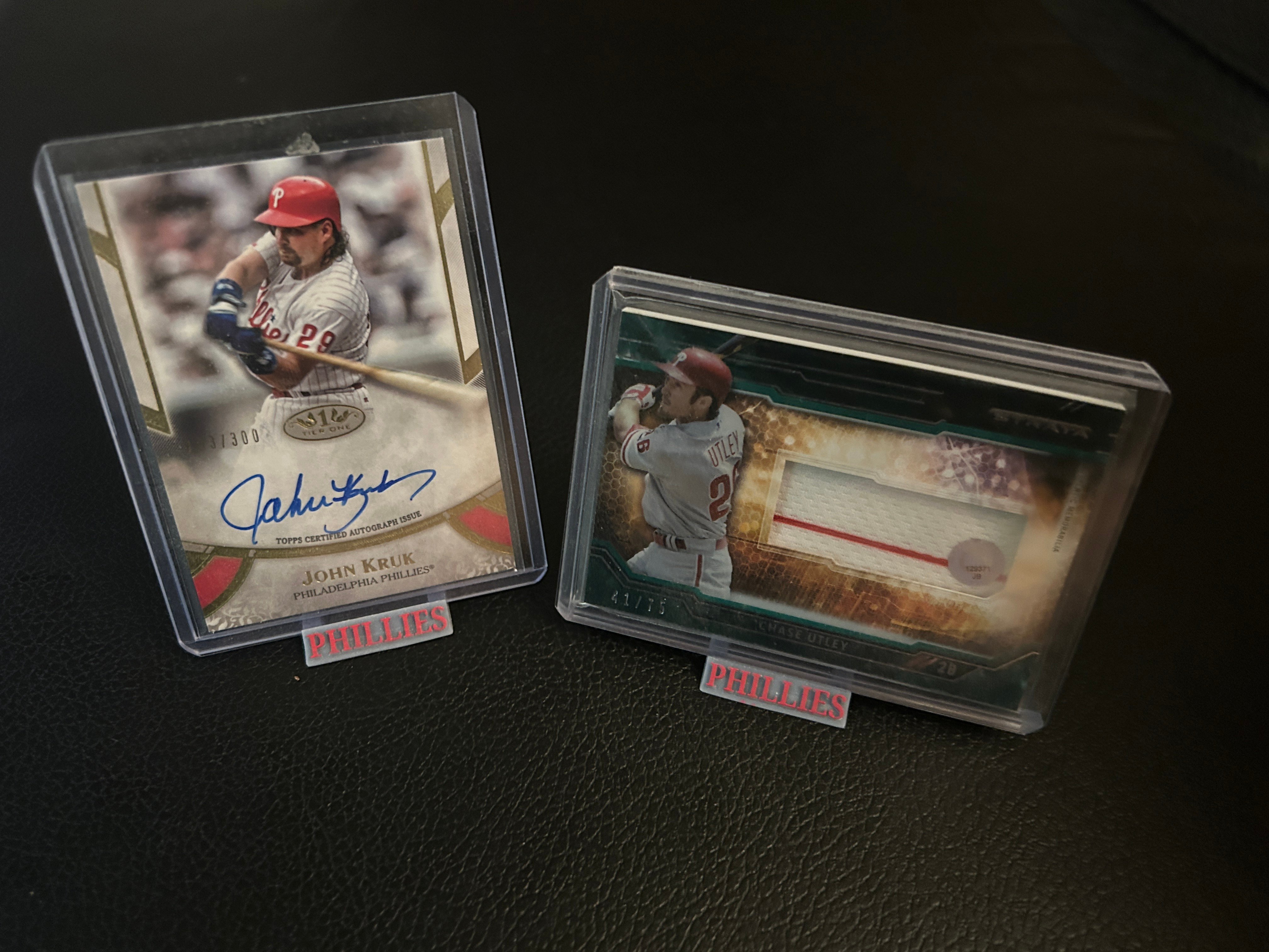 Phillies Baseball Card Stand