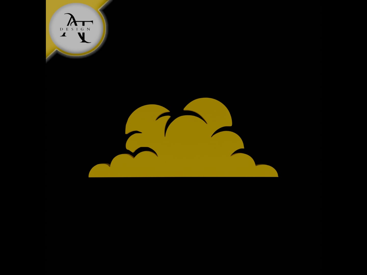 Simple Cloud Symbol - 2D Art